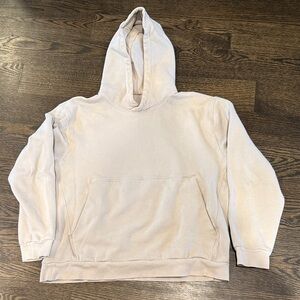 Lululemon men’s Cream Hoodie with Front Pocket